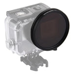 Filtre CPL rond 3 en 1 58 mm avec capuchon pour GoPro HERO7 Black/6/5, lentille CPL 58 mm