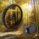 Filtre CPL rond 3 en 1 52 mm avec capuchon pour GoPro HERO7 Black/6/5, lentille CPL 52 mm