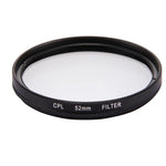Filtre CPL rond 3 en 1 52 mm avec capuchon pour GoPro HERO7 Black/6/5, lentille CPL 52 mm