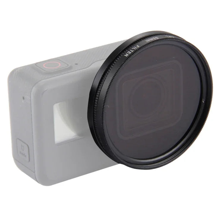 Filtre CPL rond 3 en 1 52 mm avec capuchon pour GoPro HERO7 Black/6/5, lentille CPL 52 mm