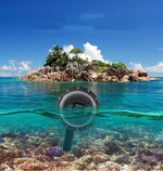 Déclencheur + cache transparent pour objectif dôme + poignée flottante, bâton de plongée avec dragonne anti-perte réglable, vis et clé pour GoPro HERO7/6/5, cache transparent + poignée