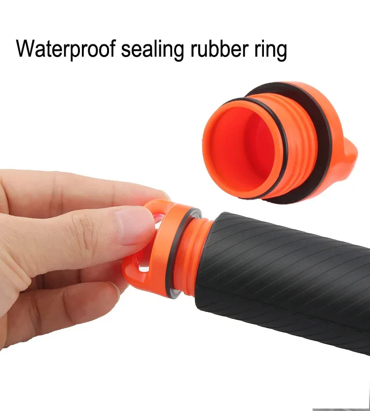 Déclencheur + cache transparent pour objectif dôme + poignée flottante, bâton de plongée avec dragonne anti-perte réglable, vis et clé pour GoPro HERO7/6/5, cache transparent + poignée