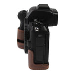 Base d'étui demi-boîtier en cuir PU avec filetage 1/4 pouce pour Nikon Z50