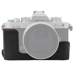 Base d'étui demi-caméra en cuir PU avec filetage 1/4 pouce pour Nikon Z fc, pour Nikon Z fc
