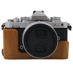 Base d'étui demi-caméra en cuir PU avec filetage 1/4 pouce pour Nikon Z fc, pour Nikon Z fc