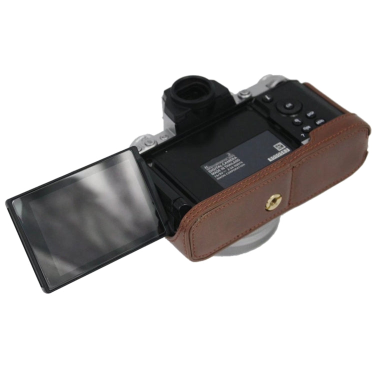 Base d'étui demi-caméra en cuir PU avec filetage 1/4 pouce pour Nikon Z fc, pour Nikon Z fc