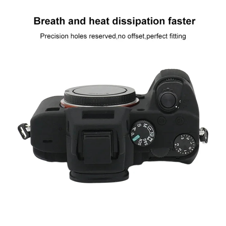 Étui de protection en silicone souple pour Sony A7 III / ILCE-7M3 / A7R III