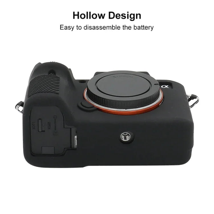 Étui de protection en silicone souple pour Sony A7 III / ILCE-7M3 / A7R III
