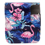 Étui de protection en cuir PU à motif flamant rose pour appareil photo FUJIFILM Instax Mini90, Flamant rose