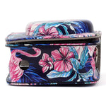 Étui de protection en cuir PU à motif flamant rose pour appareil photo FUJIFILM Instax Mini90, Flamant rose