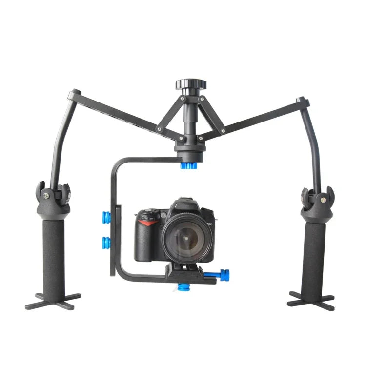 Stabilisateur araignée YELANGU YLG-0108F avec plaque de dégagement rapide pour caméscopes, caméras vidéo DV et reflex numériques.