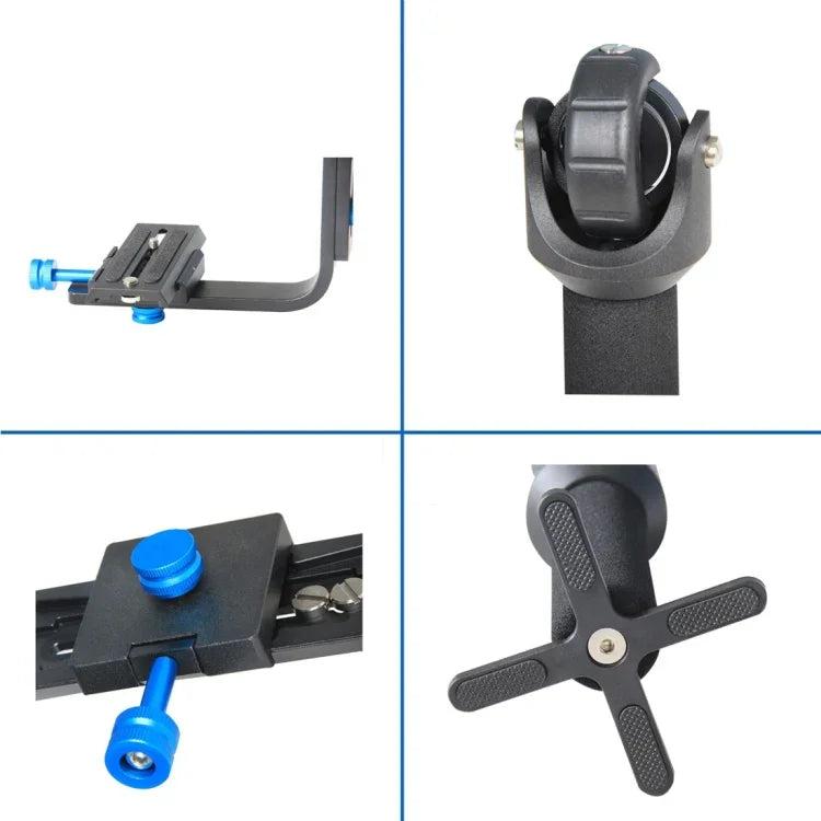 Stabilisateur araignée YELANGU YLG-0108F avec plaque de dégagement rapide pour caméscopes, caméras vidéo DV et reflex numériques.