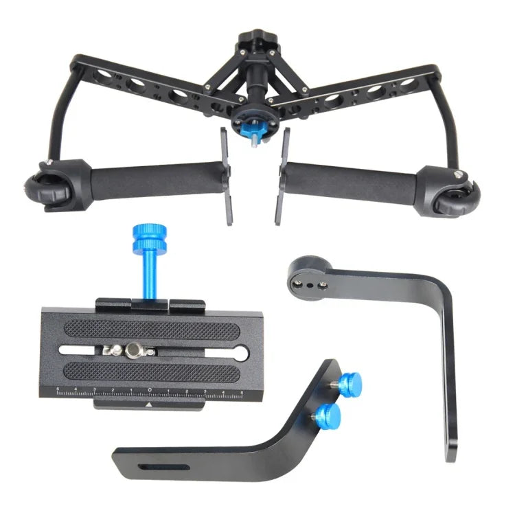 Stabilisateur araignée YELANGU YLG-0108F avec plaque de dégagement rapide pour caméscopes, caméras vidéo DV et reflex numériques.