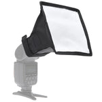 Boîte à lumière pliable et portable pour flash, sans support pour flash, dimensions : 15 x 17 cm (noir et blanc), rectangle 15 x 17 cm