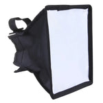 Boîte à lumière pliable et portable pour flash, sans support pour flash, dimensions : 15 x 17 cm (noir et blanc), rectangle 15 x 17 cm