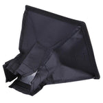 Boîte à lumière pliable et portable pour flash, sans support pour flash, dimensions : 15 x 17 cm (noir et blanc), rectangle 15 x 17 cm