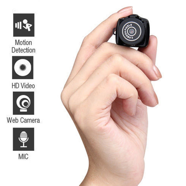 Y2000 HD Sports de plein air Ultra-Mini DV Caméra de poche Enregistreur vidéo numérique Caméscope, Prise en charge Max 32 Go Micro SD / TF Carte (noir), Y2000