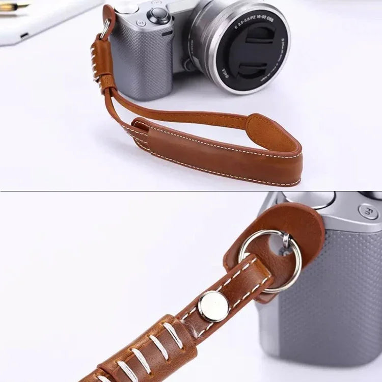 Dragonne en cuir PU pour appareils photo reflex numériques