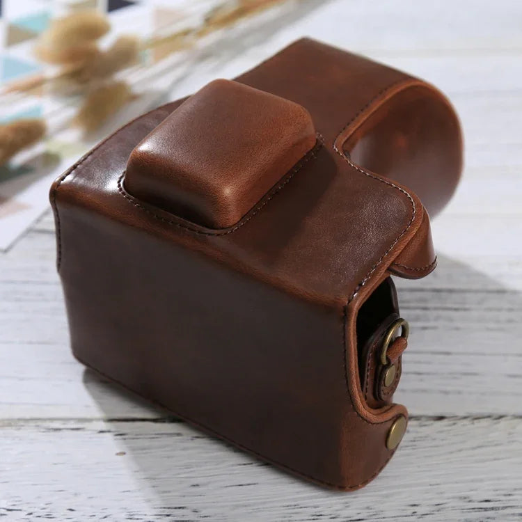 Étui Housse Sac en Cuir PU pour Appareil Photo avec Sangle pour Samsung NX300, Pour Samsung NX300