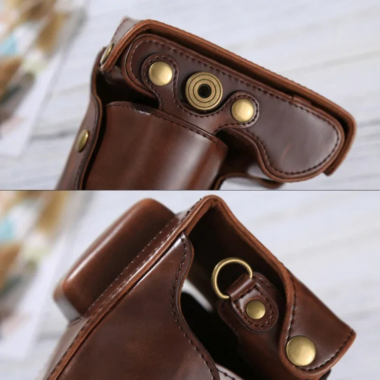 Étui Housse Sac en Cuir PU pour Appareil Photo avec Sangle pour Samsung NX300, Pour Samsung NX300