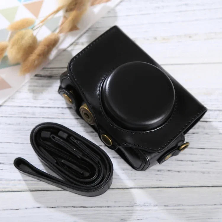 Étui intégral en cuir PU avec bandoulière pour appareil photo Canon PowerShot SX730 HS / SX720 HS, pour SX730 HS