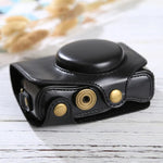 Étui intégral en cuir PU avec bandoulière pour appareil photo Canon PowerShot SX730 HS / SX720 HS, pour SX730 HS