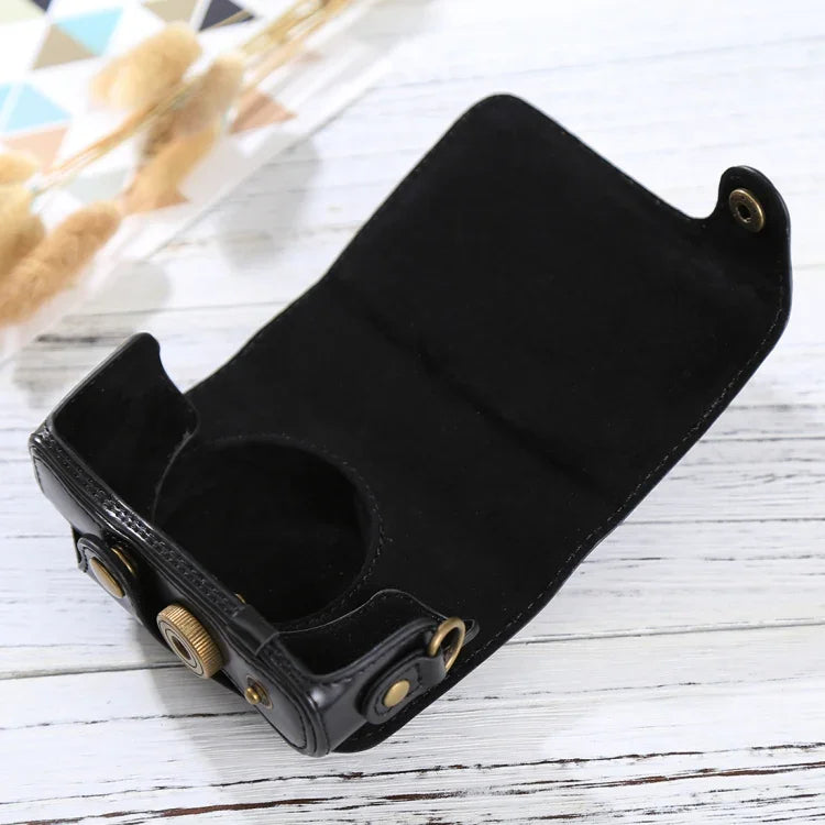 Étui intégral en cuir PU avec bandoulière pour appareil photo Canon PowerShot SX730 HS / SX720 HS, pour SX730 HS