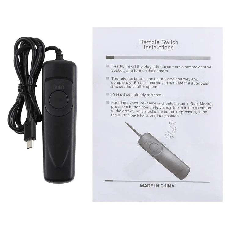 Câble de déclenchement à distance Cuely RM-VPR1 pour Sony A58 / NEX-3NL / A7 / A3000 / A6000 / HX300 / RX10011, RM-VPR1