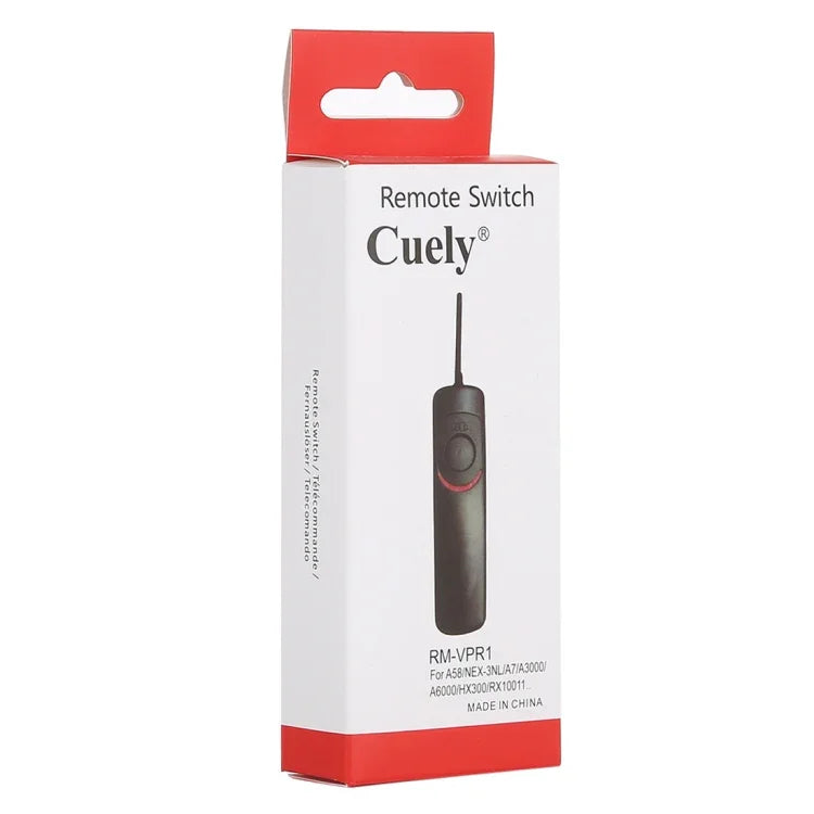 Câble de déclenchement à distance Cuely RM-VPR1 pour Sony A58 / NEX-3NL / A7 / A3000 / A6000 / HX300 / RX10011, RM-VPR1