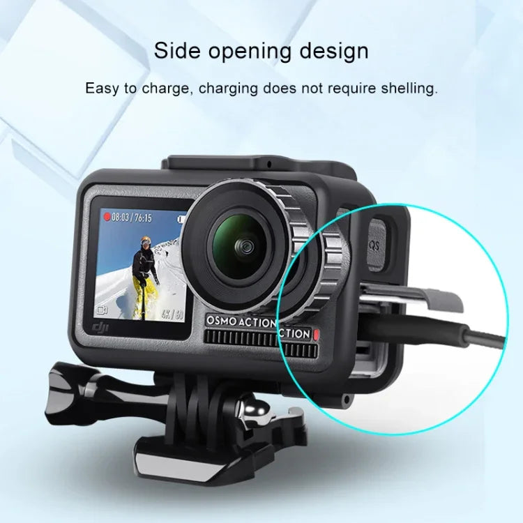 Étui de protection antichoc en PC+ABS pour caméra sportive DJI Osmo Action 1