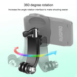 Support de fixation RUIGPRO en forme de J avec vis, rotation à 360°, pour sac à dos, compatible avec GoPro HERO9 Black / HERO8 Black / HERO7 / 6 / 5, DJI Osmo Action, Xiaoyi et autres caméras d'action.