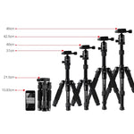 Trépied portable réglable TRIOPO T226 en alliage d'aluminium avec rotule D-0 pour appareil photo reflex, T226