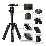 Trépied portable réglable TRIOPO T226 en alliage d'aluminium avec rotule D-0 pour appareil photo reflex, T226