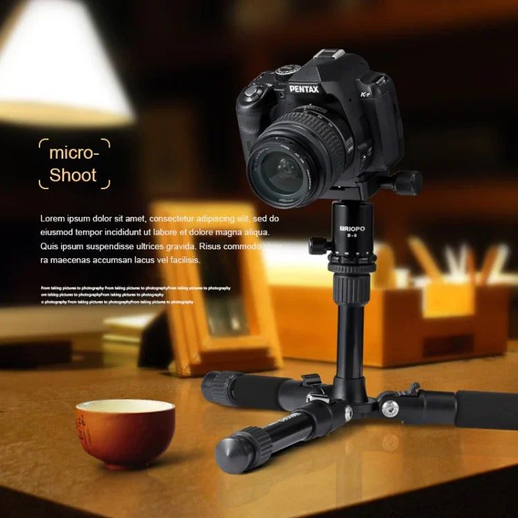Trépied portable réglable TRIOPO T226 en alliage d'aluminium avec rotule D-0 pour appareil photo reflex, T226
