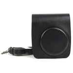 Étui de protection en cuir PU pour appareil photo FUJIFILM Instax Mini 90, avec bandoulière réglable.