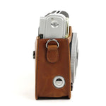 Étui de protection en cuir PU pour appareil photo FUJIFILM Instax Mini 90, avec bandoulière réglable.
