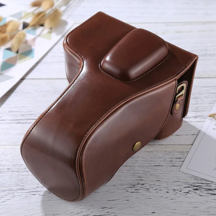 Étui intégral en cuir PU pour appareil photo Nikon D5300 / D5200 / D5100 (objectifs 18-55 mm / 18-105 mm / 18-140 mm), pour D5300