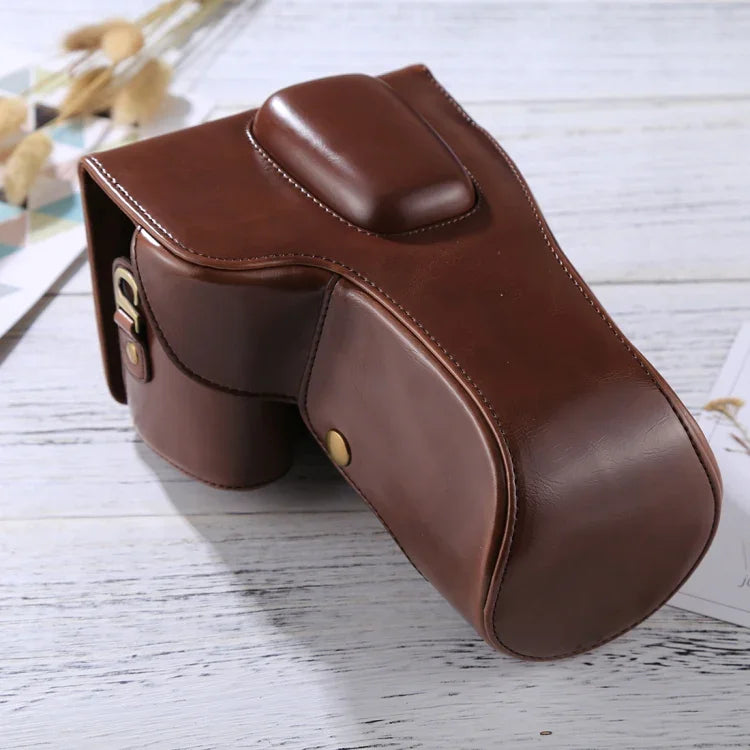 Étui intégral en cuir PU pour appareil photo Nikon D5300 / D5200 / D5100 (objectifs 18-55 mm / 18-105 mm / 18-140 mm), pour D5300