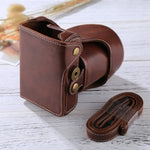 Étui intégral en cuir PU avec bandoulière pour appareil photo FUJIFILM X-A3 / X-A2 / X-M1 / X-A10 (objectifs 16-50 mm / 18-55 mm / XF 35 mm), pour FUJI X-A3