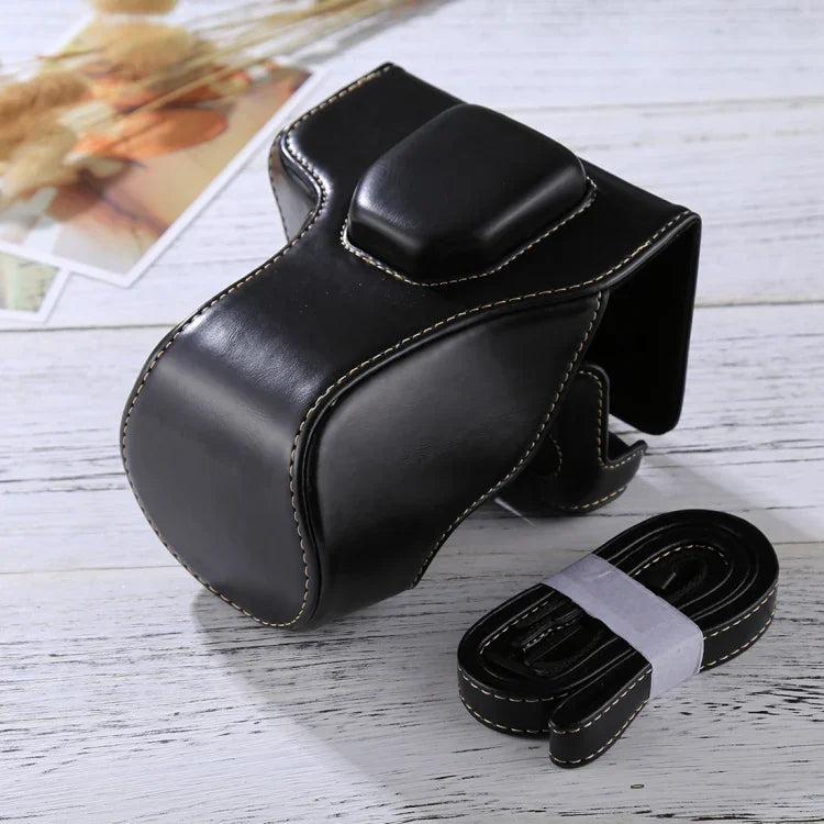 Étui intégral en cuir PU avec bandoulière pour appareil photo FUJIFILM XT10 / XT20 (objectif 16-50 mm / 18-55 mm), pour FUJI XT10, pour FUJI XT10