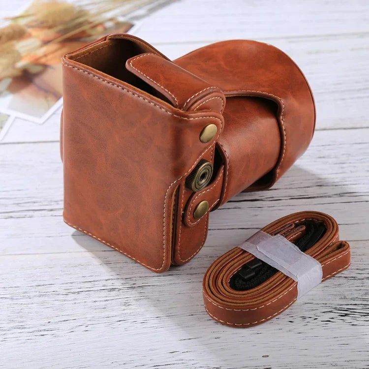 Étui intégral en cuir PU avec bandoulière pour appareil photo FUJIFILM XT10 / XT20 (objectif 16-50 mm / 18-55 mm), pour FUJI XT10, pour FUJI XT10