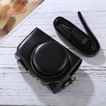 Étui pour appareil photo en cuir PU avec dragonne pour Canon PowerShot G7 X Mark II, pour Canon PowerShot G7 X Mark II, pour G7X II, pour G7X Mark II