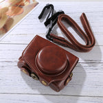Étui pour appareil photo en cuir PU avec dragonne pour Canon PowerShot G7 X Mark II, pour Canon PowerShot G7 X Mark II, pour G7X II, pour G7X Mark II