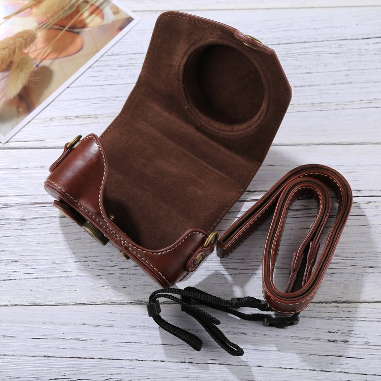 Étui pour appareil photo en cuir PU avec dragonne pour Canon PowerShot G7 X Mark II, pour Canon PowerShot G7 X Mark II, pour G7X II, pour G7X Mark II