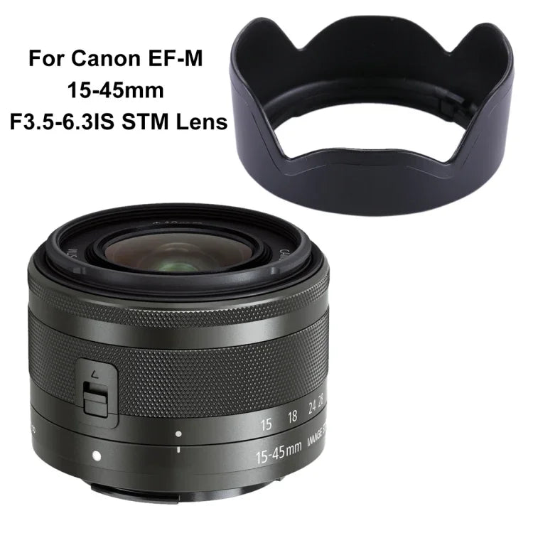 Pare-soleil EW-53 pour objectif Canon EF-M 15-45mm F3.5-6.3IS STM, EW-53