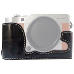 Étui demi-boîtier en cuir PU avec filetage 1/4 pouce pour FUJIFILM X-A5 / X-A20, pour FUJIFILM XA5