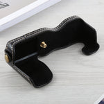 Étui demi-boîtier en cuir PU avec filetage 1/4 pouce pour FUJIFILM X-A5 / X-A20, pour FUJIFILM XA5