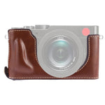 Base d'étui demi-caméra en cuir PU avec filetage 1/4 pouce pour Leica DLUX TYP 109, Leica D109 et Leica D901