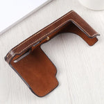 Base d'étui demi-caméra en cuir PU avec filetage 1/4 pouce pour Leica TL (Typ 701), pour Leica T701