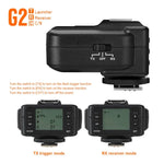 TRIOPO G2 Wireless Flash Trigger 2.4G Receiving / Transmitting Dual Purpose TTL High-speed Trigger for Canon Camera, G2 For Canon Camera